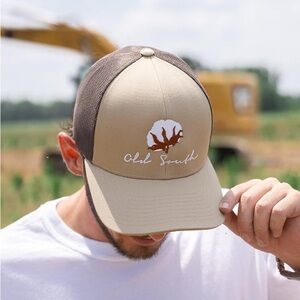 Old South Khaki/Brown Trucker Cap